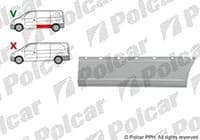 Panou lateral 1L / bază medie / sub molding 1.36m /
