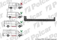 Prag ușă glisantă / bază medie / LONG / EXTRALONG / L