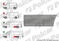 Panou lateral 2R / bază long/extralong /fără găuri /
